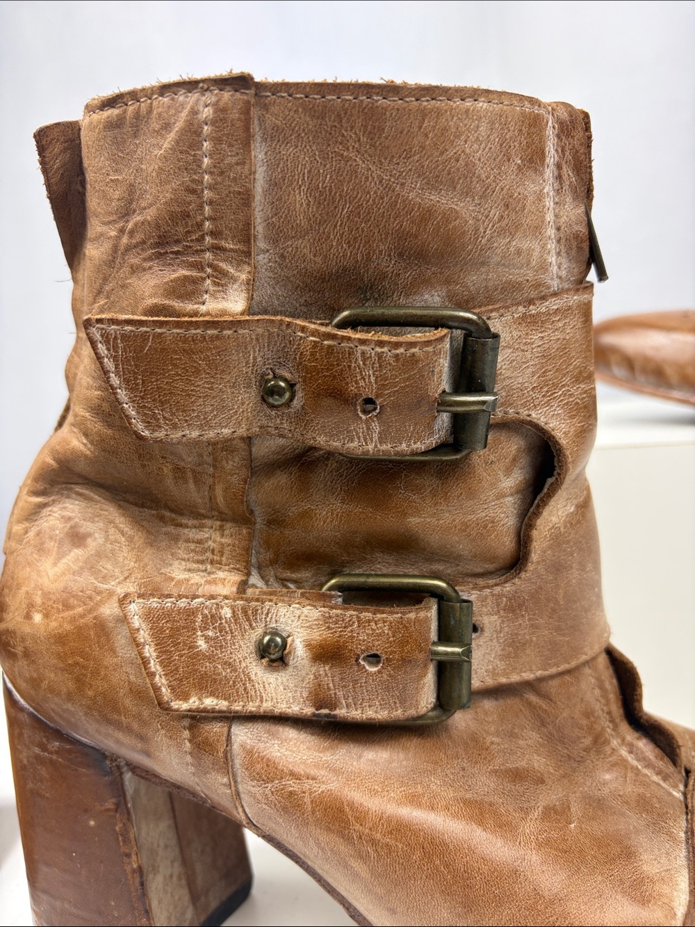 Freebird by Steven Joey Booties in Camel. - Picture 6 of 16